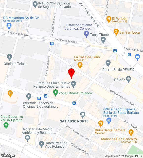 Mapa da localização