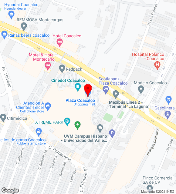 Mapa da localização