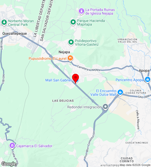 Mapa da localização