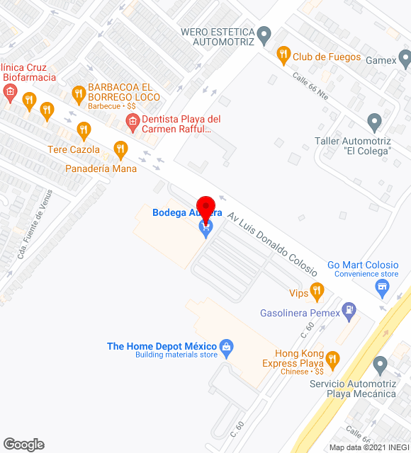 Mapa da localização