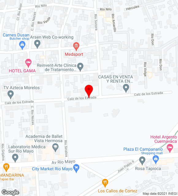 Mapa da localização