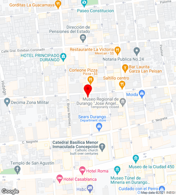 Mapa da localização