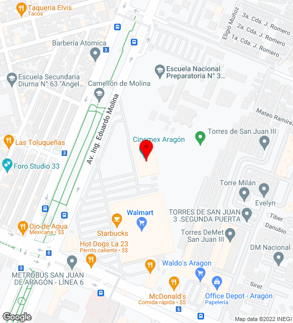 Mapa da localização