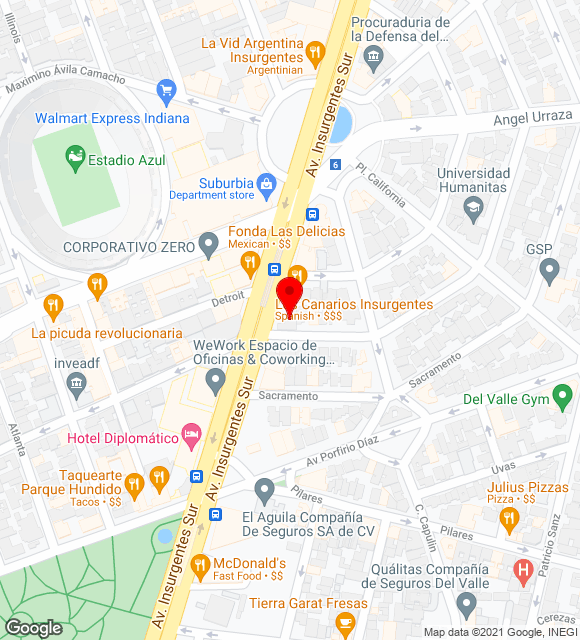 Mapa da localização