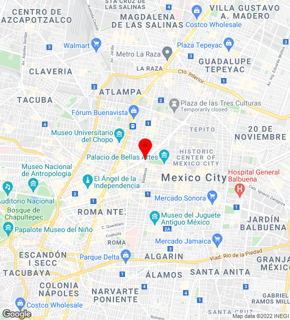 Mapa da localização