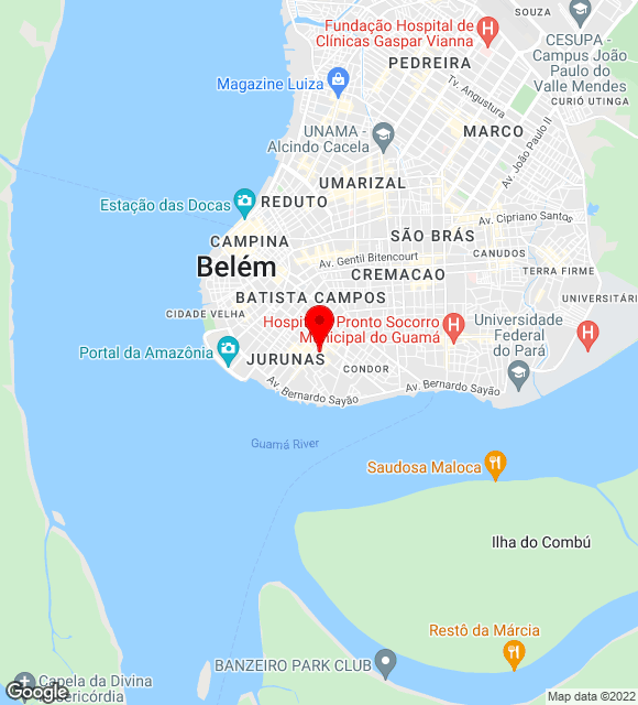 Mapa da localização