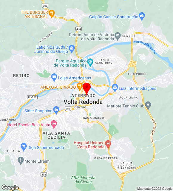 Mapa da localização