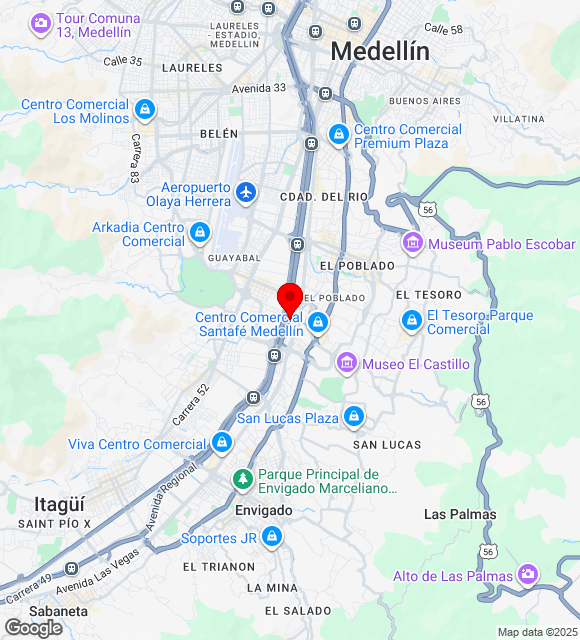 Mapa da localização