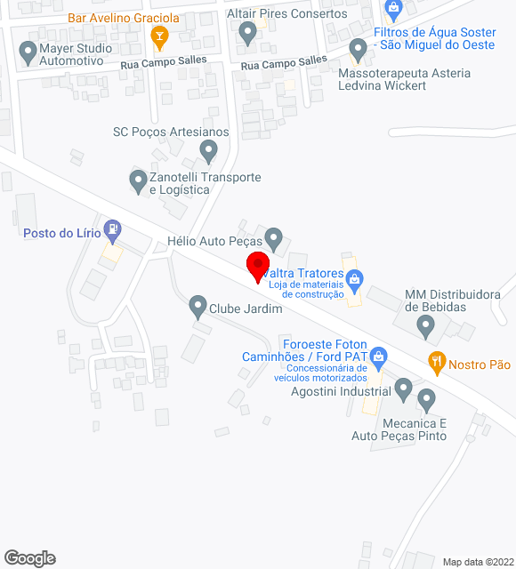 Mapa da localização