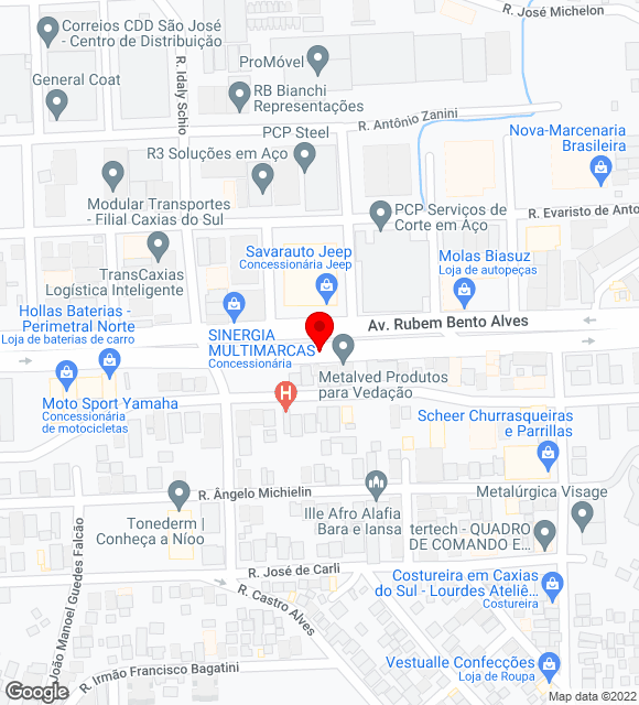 Mapa da localização