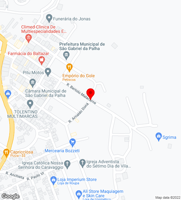 Mapa da localização