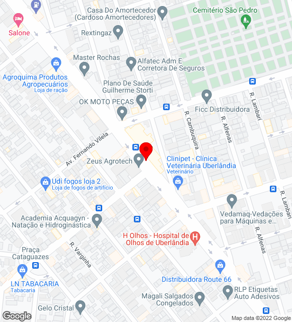 Mapa da localização