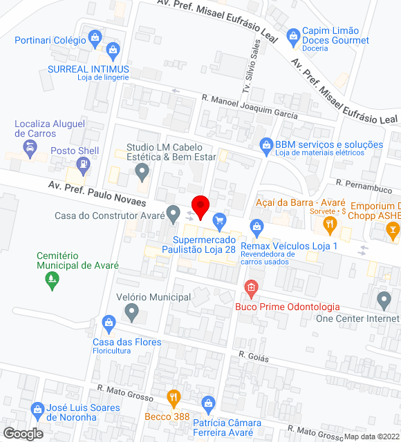 Mapa da localização
