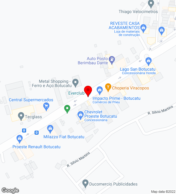 Mapa da localização