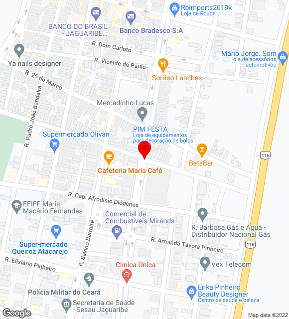 Mapa da localização