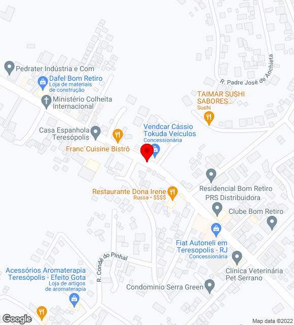 Mapa da localização