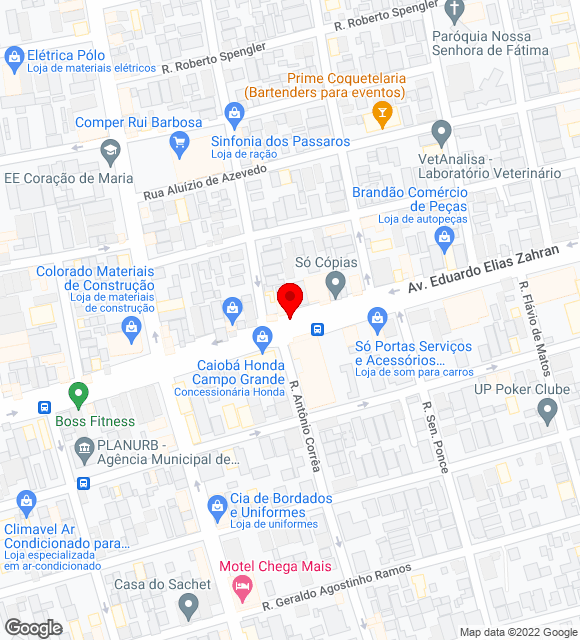 Mapa da localização