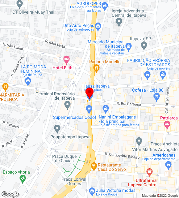 Mapa da localização