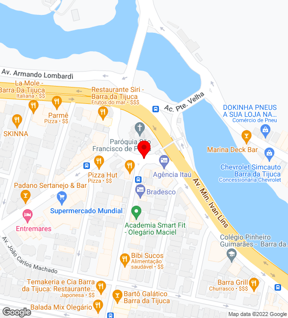 Mapa da localização