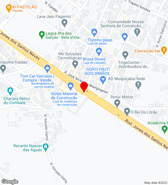 Mapa da localização