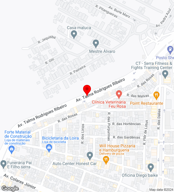 Mapa da localização