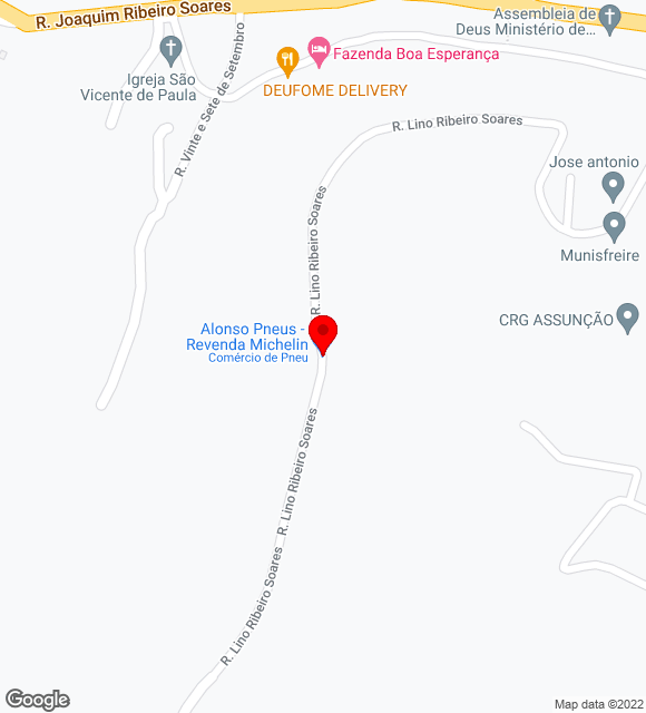 Mapa da localização