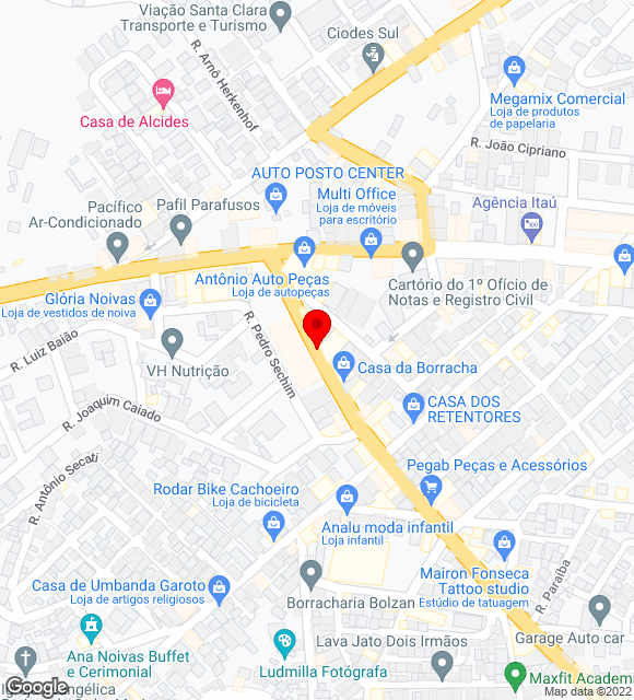 Mapa da localização