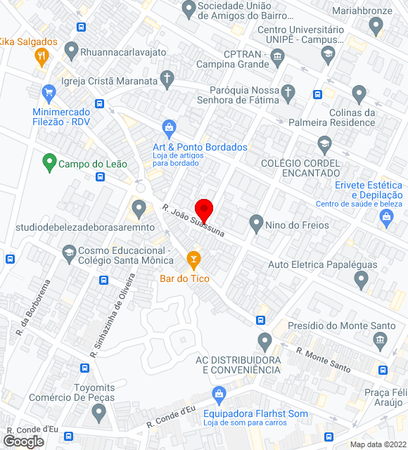 Mapa da localização