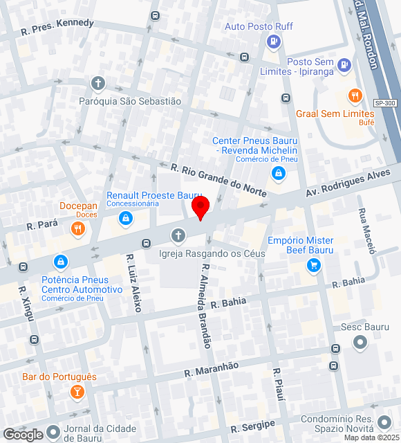 Mapa da localização