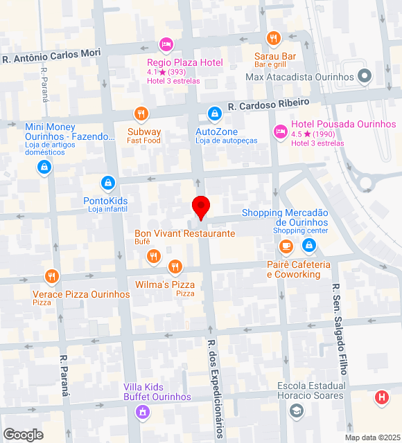 Mapa da localização