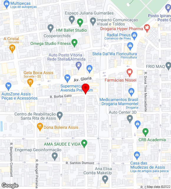 Mapa da localização