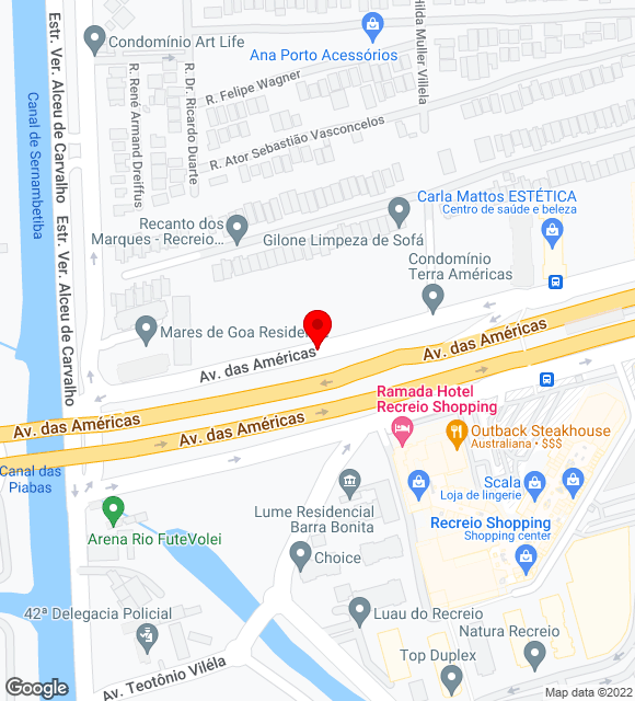 Mapa da localização