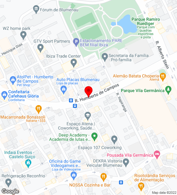 Mapa da localização