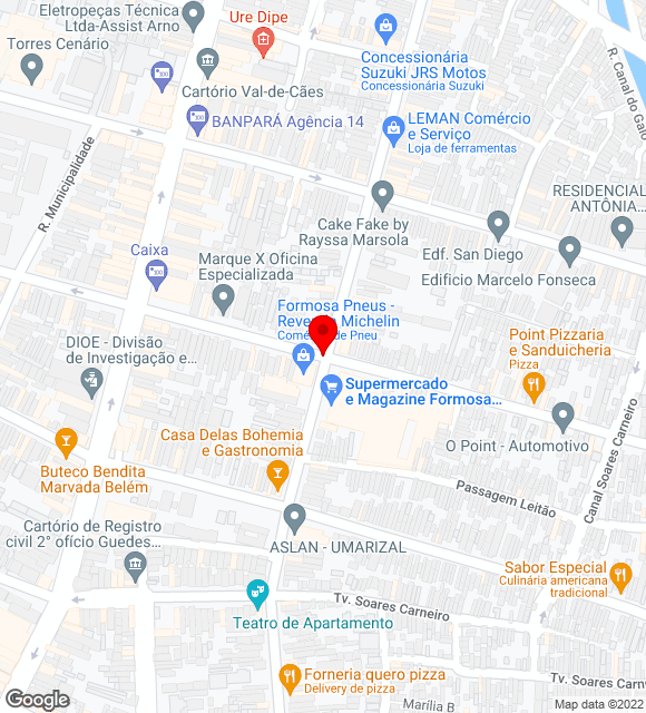 Mapa da localização