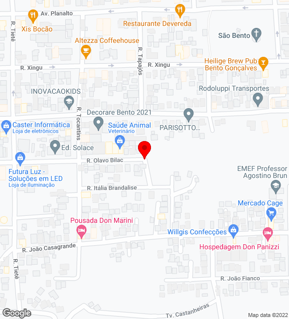 Mapa da localização