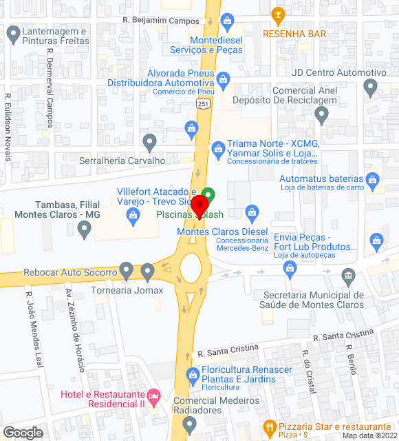 Mapa da localização