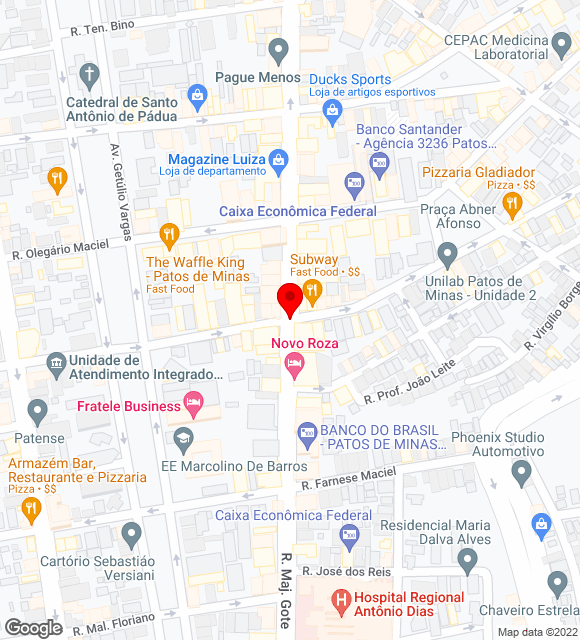 Mapa da localização