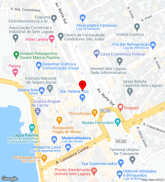 Mapa da localização