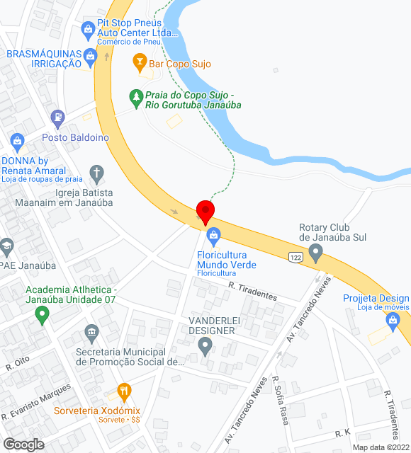 Mapa da localização