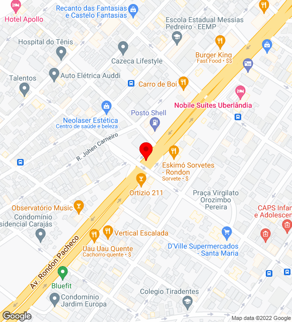 Mapa da localização