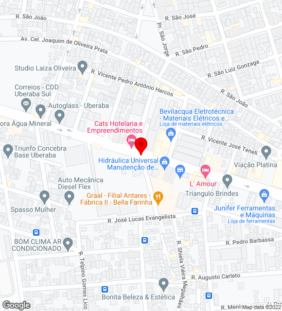 Mapa da localização