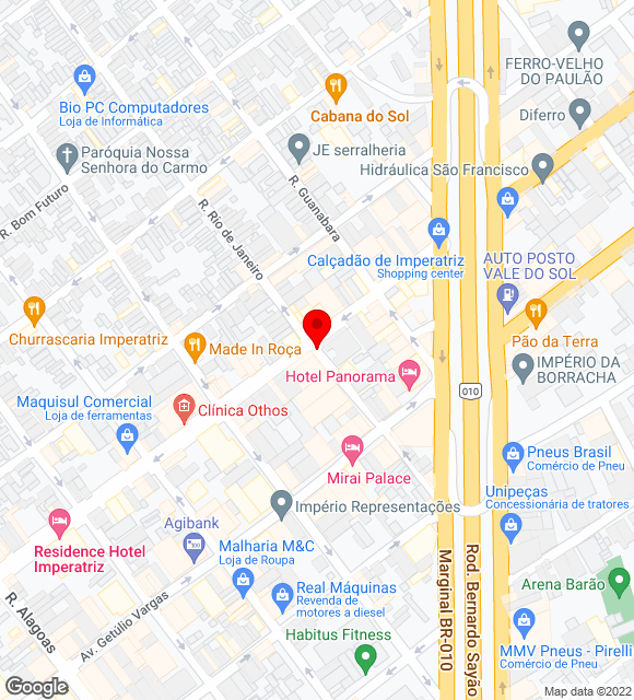 Mapa da localização