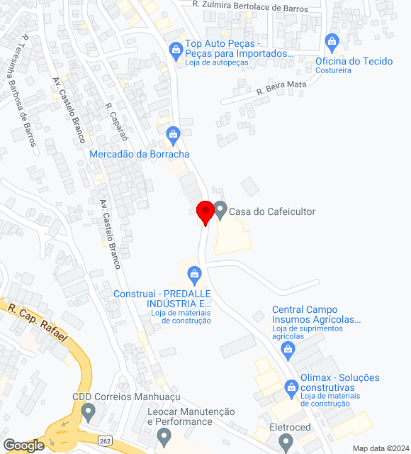 Mapa da localização