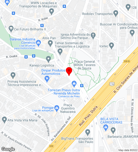 Mapa da localização