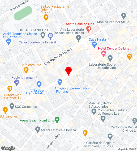 Mapa da localização