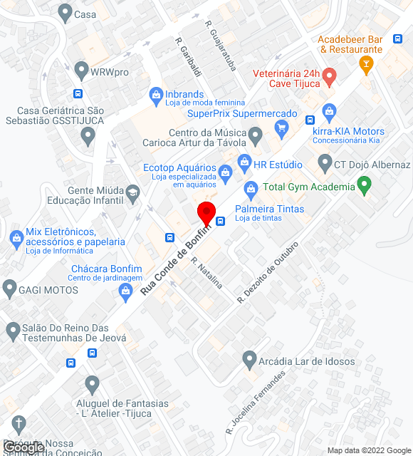 Mapa da localização