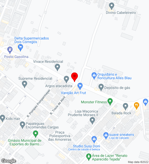 Mapa da localização