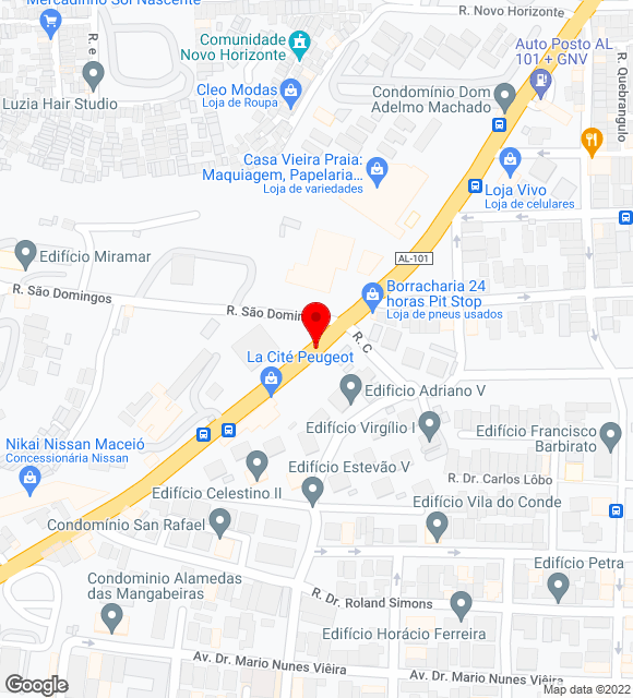 Mapa da localização