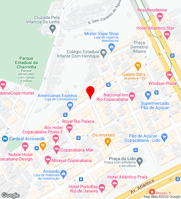 Mapa da localização