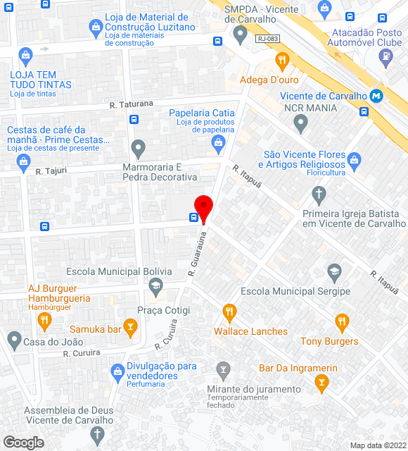 Mapa da localização